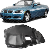 Front Section Fender Liner Left Driver Side Direct Replacement Compatible With 2007-2013 BMW 3-Series BM1250120 51717154415