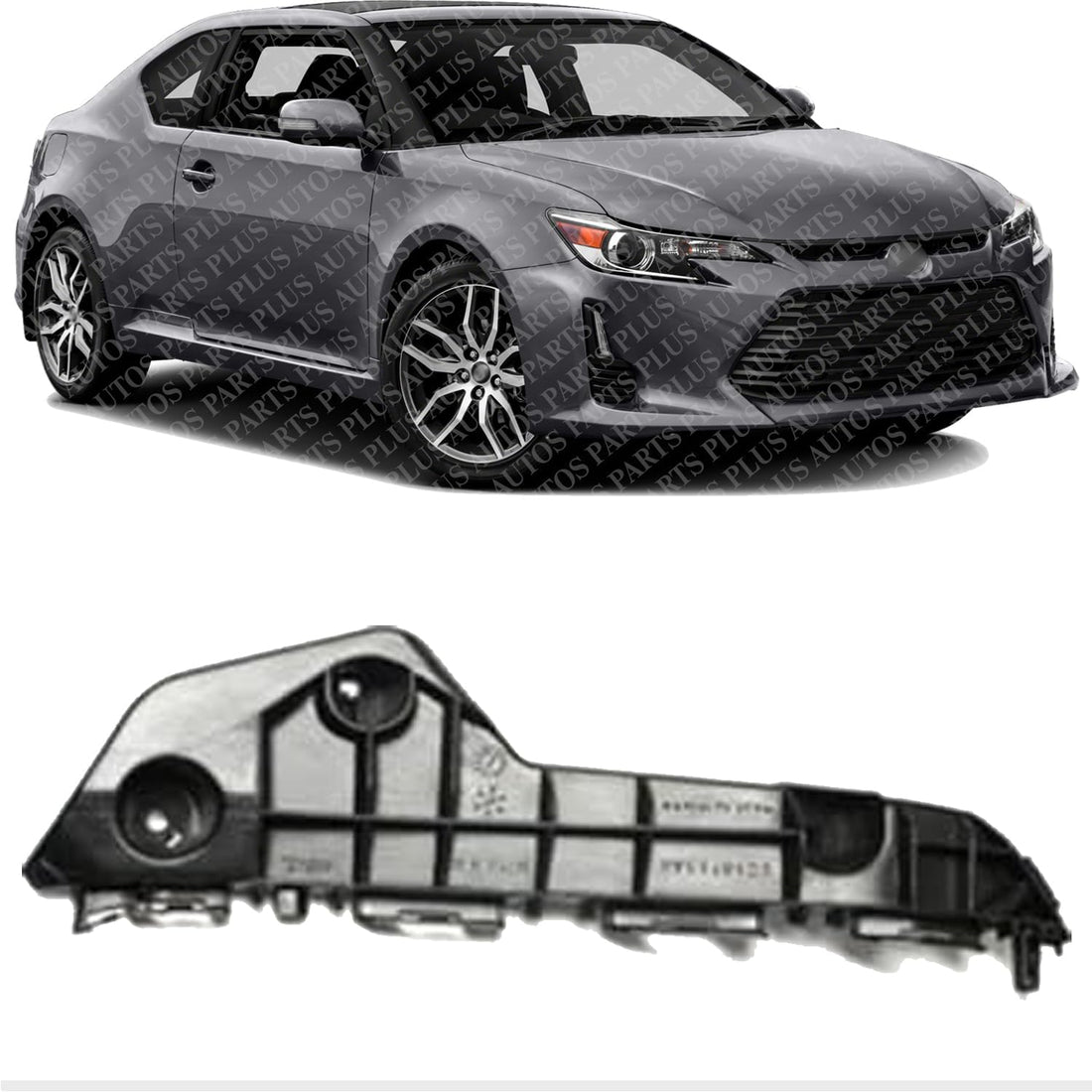 Front Bumper Support Bracket Right Passenger Side Direct Replacement Compatible With 2011-2016 Scion tC SC1043101 5211521030