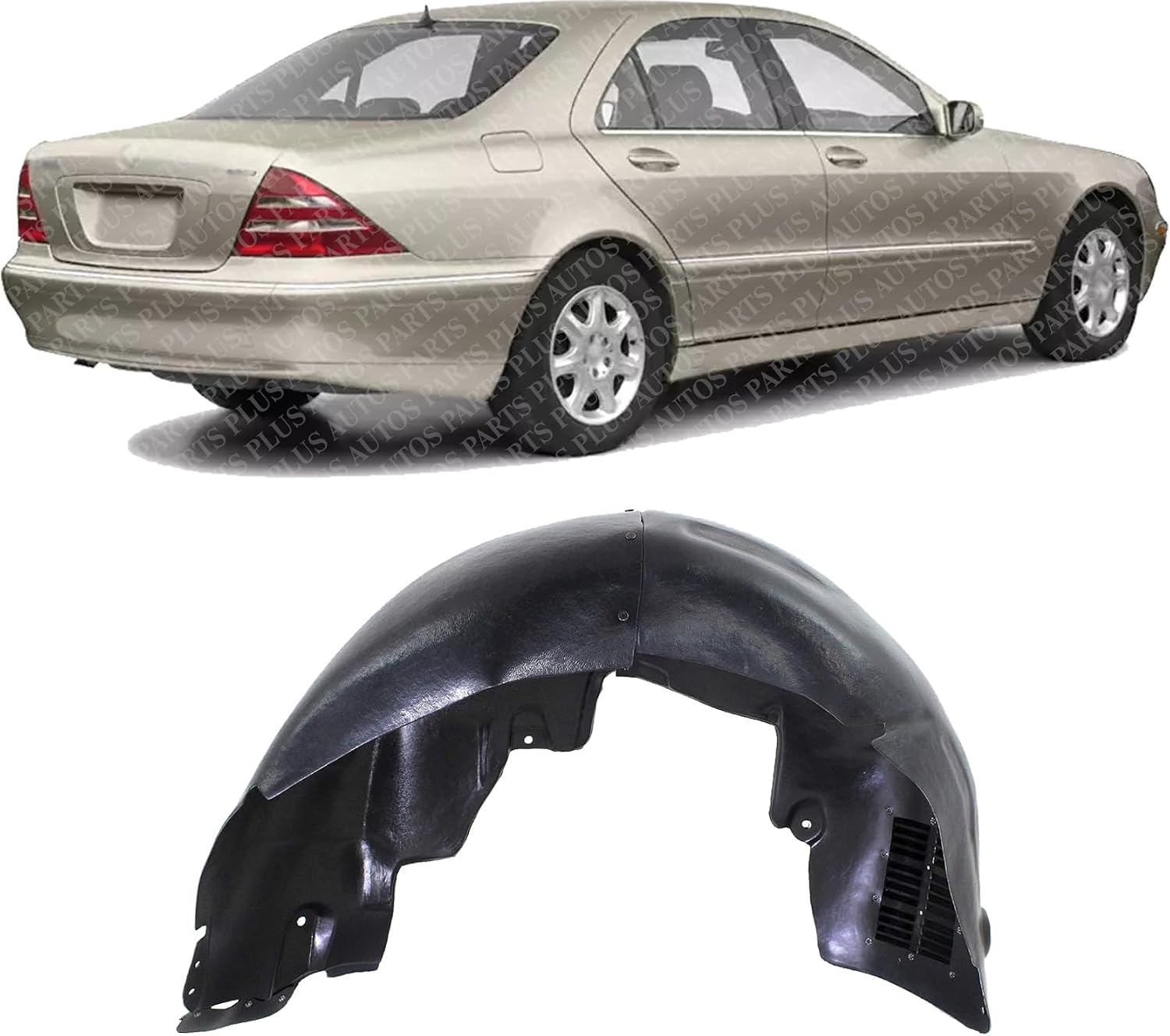 Rear Fender Liner Right Passenger Side Direct Replacement Compatible With 2004-2009 Mercedes Benz E-Class MB1763114 2116902430