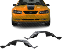 Set of 2 Front Fender Liner Right Passenger & Left Driver Side Direct Replacement Compatible with 1999-2004 Ford Mustang FO1251111 FO1250111 2R3Z16102AA XR3Z16103AA