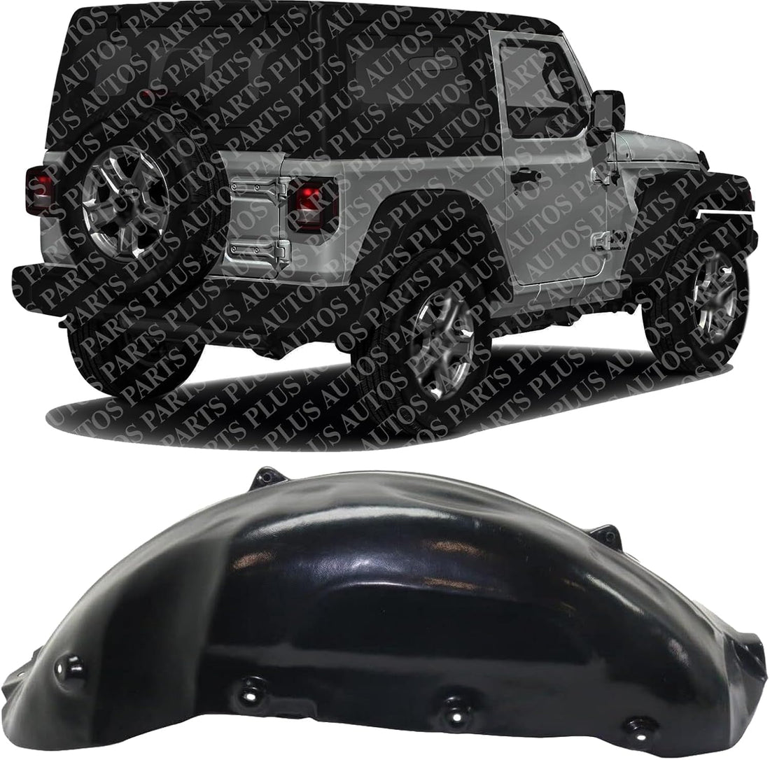 Rear Fender Liner Right Passenger Side Direct Replacement Compatible With 2018-2024 Jeep Wrangler CH1763104 68270816AD