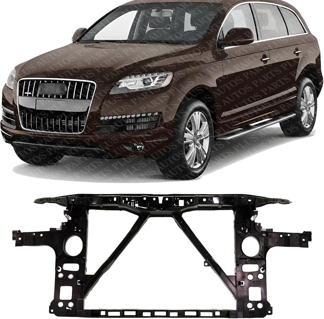 Front Radiator Support Assembly Plastic With Steel Direct Replacement Compatible With 2007-2015 Audi Q7 AU1225131 4L0805594A