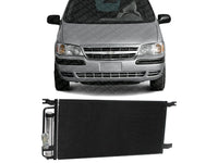 Front A/C Condenser Aluminum Core Direct Replacement Compatible with 2001-2006 Chevrolet Venture/Buick Rendezvous/Oldsmobile Silhouette/Saturn Relay GM3030147 10339103