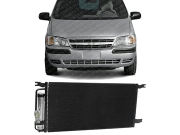 Front A/C Condenser Aluminum Core Direct Replacement Compatible with 2001-2006 Chevrolet Venture/Buick Rendezvous/Oldsmobile Silhouette/Saturn Relay GM3030147 10339103