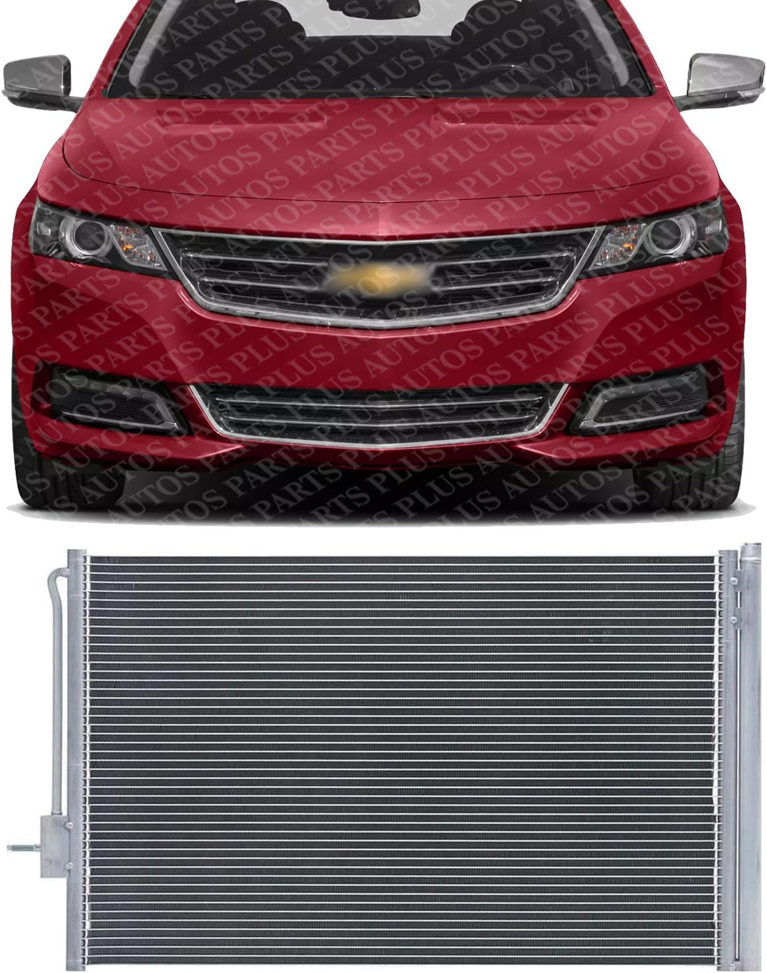 Front A/C Condenser Aluminum Core Direct Replacement Compatible With 2011-2016 Chevrolet Volt GM3030292 20842140