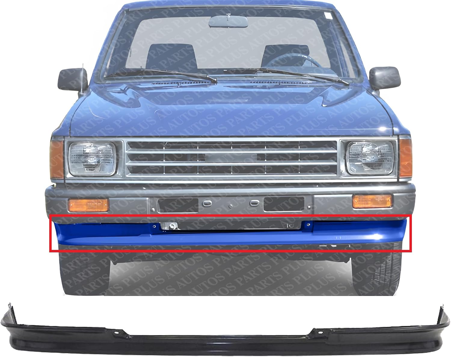 Front Lower Valance Panel Primed Steel Direct Replacement Compatible With 1987-1988 Toyota Pickup TO1095162 5391189111