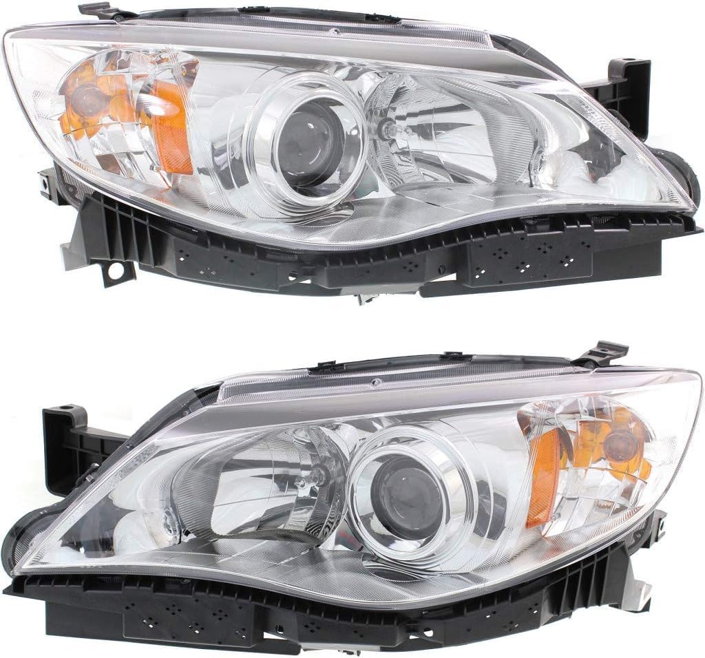 Set Of 2 Front Head Light Assembly Left Driver & Right Passenger Side Direct Replacement Compatible With 2012-2014 Subaru Impreza SU2502148 SU2503148 84001FG381 84001FG380 84001FG3
