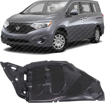 Front Section Fender Liner Left Driver Side Direct Replacement Compatible With 2011-2017 Nissan Quest NI1248138 638451JA0A