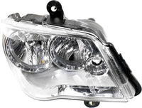 Front Head Light Assembly Chrome Interior Right Passenger Side Direct Replacement Compatible With 2011-2020 Grand Caravan / 2008-2016 Chrysler Town & Country CH2503192 5113336AI