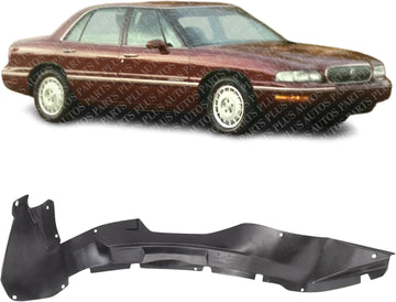 Front Fender Liner Right Passenger Side Direct Replacement Compatible With 1997-1999 Buick LeSabre GM1249144 25657342
