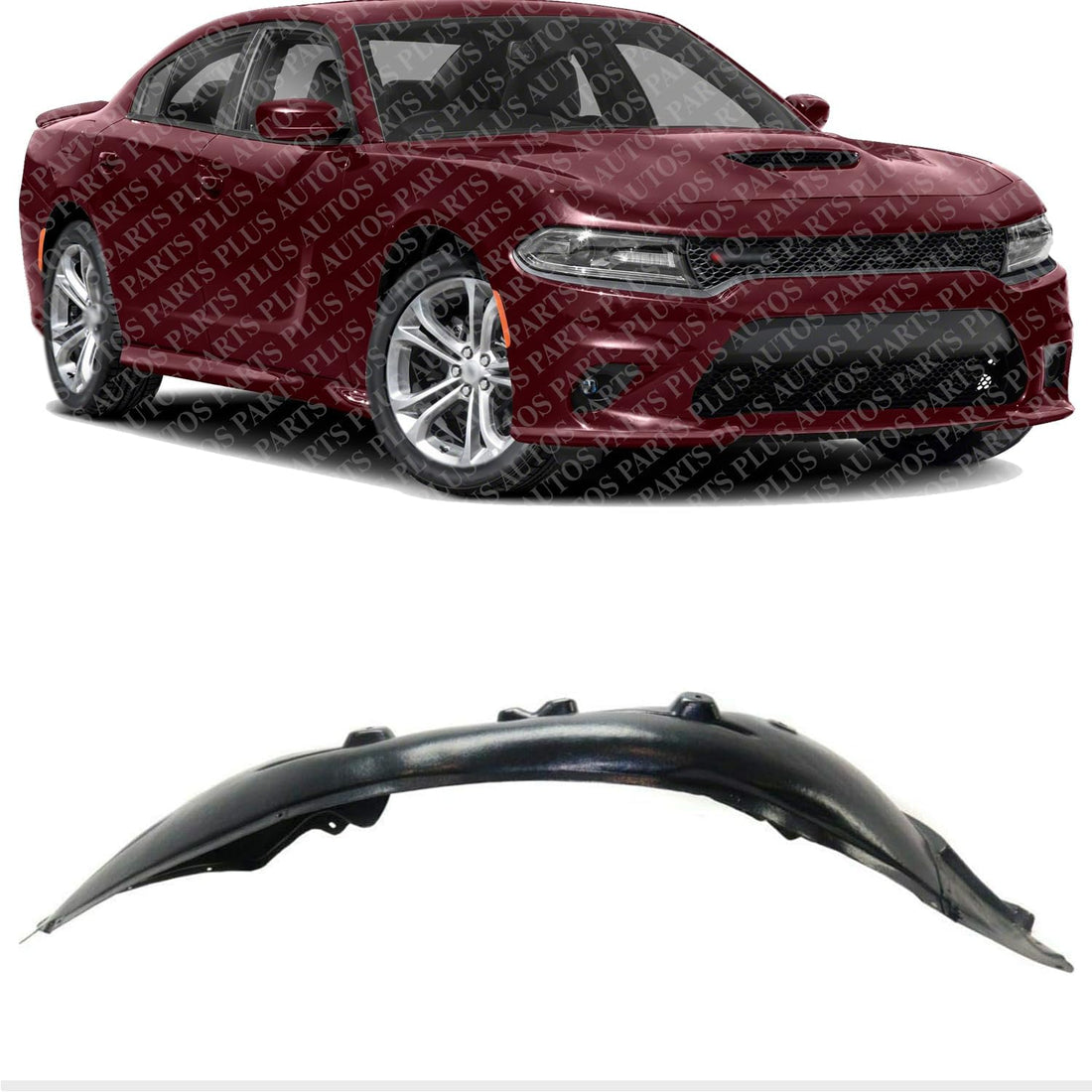 Front Fender Liner Right Passenger Side Direct Replacement Compatible With 2015-2023 Dodge Charger CH1249177 68477156AB 68477156AA