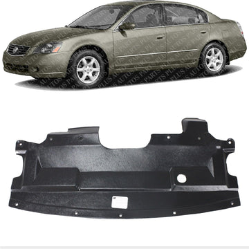 Front Engine Splash Shield Under Cover Direct Replacement Compatible with 2002-2006 Nissan Altima NI1228103 NI1228108 758907Y000 758908J010