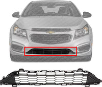 Front Bumper Grille Direct Replacement Compatible With 2015 Chevrolet Cruze / 2016 Limited GM1036171 42359042