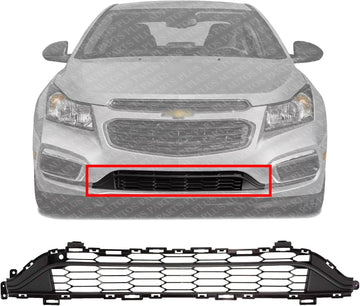 Front Bumper Grille Direct Replacement Compatible With 2015 Chevrolet Cruze / 2016 Limited GM1036171 42359042