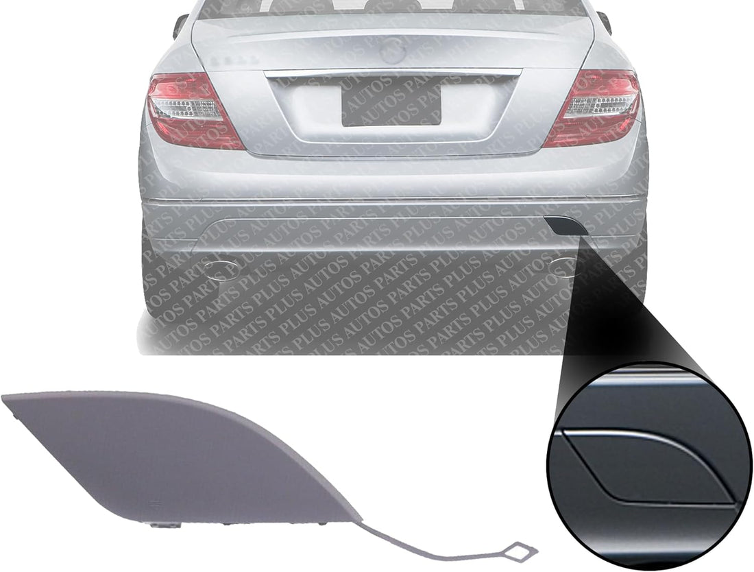 Rear Bumper Tow Eye Cover Paint to Match Direct Replacement Compatible With 2008-2011 Mercedes C-Class MB1129103 20488508239999