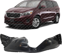Front Fender Liner Left Driver Side Direct Replacement Compatible With 2015-2021 Kia Sedona KI1248148 86811A9000