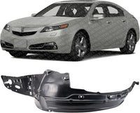 Front Fender Liner Left Driver Side Direct Replacement Compatible With 2012-2014 Acura TL AC1248133 74151TK4A01-PFM