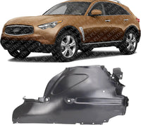 Front Fender Liner Rear Section Left Driver Side Direct Replacement Compatible With 2009-2013 Infiniti FX35 IN1248118 638431CA0A