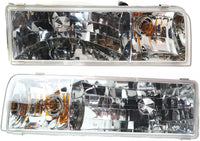 Set Of 2 Front Headlight Assembly Right Passenger & Left Driver Side Direct Replacement Compatible With 1995-1997 Lincoln Town Car FO2502141 FO2503141 F5VY13008B F5VY13008A