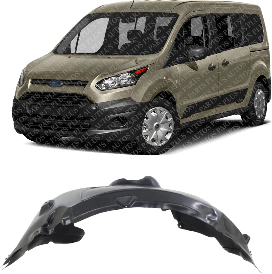 Front Fender Liner Left Driver Side Direct Replacement Compatible With 2014-2018 Ford Transit Connect FO1248167 DT1Z16103A