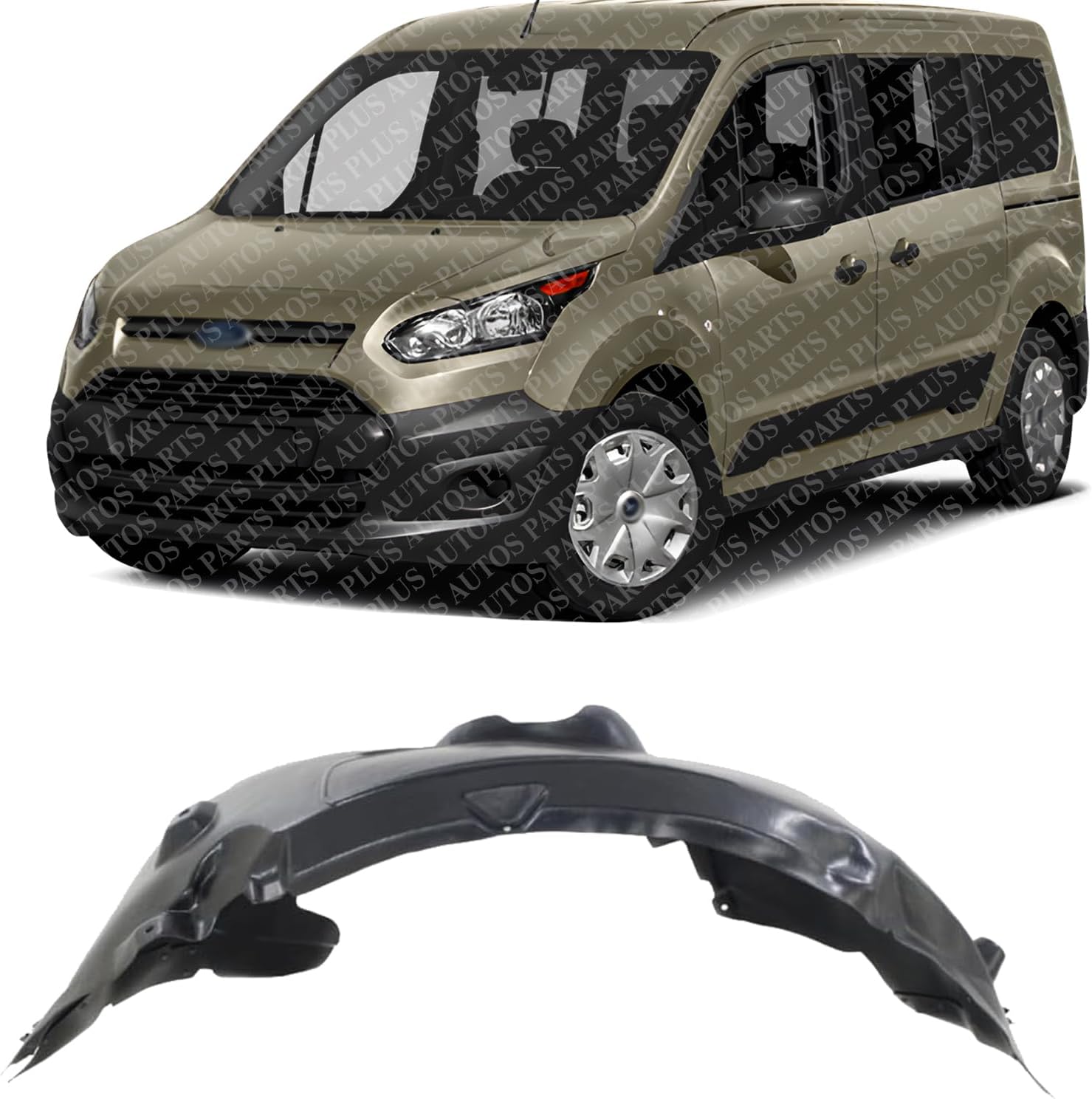 Front Fender Liner Left Driver Side Direct Replacement Compatible With 2014-2018 Ford Transit Connect FO1248167 DT1Z16103A