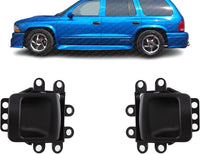 Set of 2 Front Or Rear Interior Door Handle Left Driver & Right Passenger Side Direct Replacement Compatible with 1998-2000 Dodge Durango CH1353117 CH1352117 RZ121AZAA RZ131AZAA