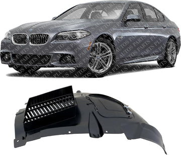 Front Section Fender Liner Left Driver Side Direct Replacement Compatible With 2012-2016 BMW M5 BM1248136 51717903883