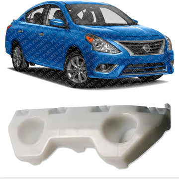 Front Bumper Bracket Plastic Right Passenger Side Direct Replacement Compatible With 2012-2019 Nissan Versa NI1043103 622243BA0A