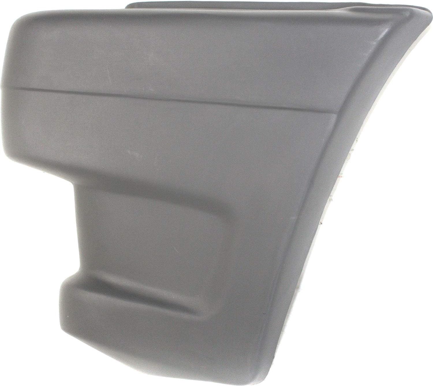 Front Bumper End Cap Primed Left Driver Side Without Molding Holes Direct Replacement Compatible With 1986-1989 Mazda Pickup MA1004104 UB3950050A