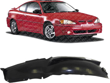 Front Fender Liner Rear Section Right Passenger Side Direct Replacement Compatible With 1999-2005 Pontiac Grand Am GM1249148 22611444