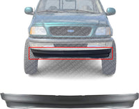 Front Lower Valance Panel Textured Plastic Without Tow Hook Holes Direct Replacement Compatible With 1997-1998 Ford F-150 / F-250 FO1095165 F65Z17626AC