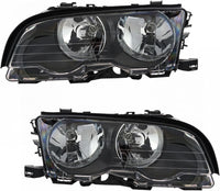 Set Of 2 Front Headlight Assembly Right Passenger & Left Driver Side Direct Replacement Compatible With 2000-2001 BMW 3-Series BM2503112 BM2502112 63126904280 63126904279