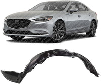 Front Fender Liner Left Driver Side Direct Replacement Compatible With 2018-2021 Mazda 6 MA1248151 GRF256140