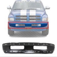 Front Bumper Face Bar Primed Steel Direct Replacement Compatible With 1994-2001 Dodge Ram 1500/1994-2002 2500 3500 CH1002173 CH1002259 5DY06PSJ 5011476AD