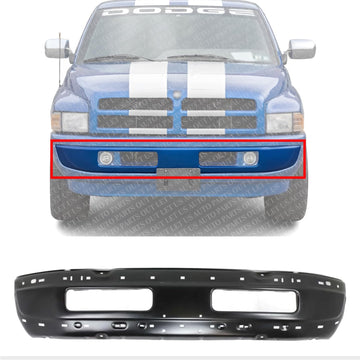Front Bumper Face Bar Primed Steel Direct Replacement Compatible With 1994-2001 Dodge Ram 1500/1994-2002 2500 3500 CH1002173 CH1002259 5DY06PSJ 5011476AD
