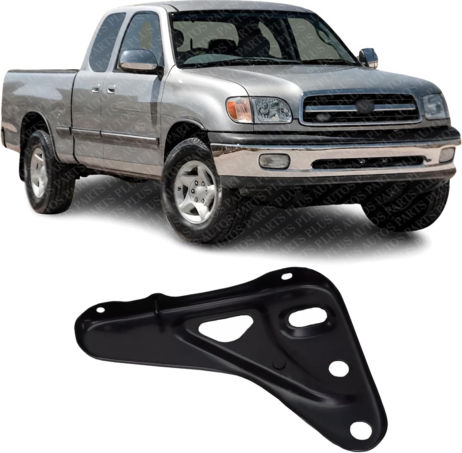 Front Bumper Bracket Right Passenger Side Direct Replacement Compatible With 2000-2006 Toyota Tundra TO1067127 521410C010