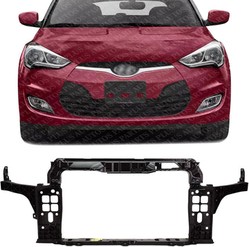 Front Radiator Support Plastic Direct Replacement Compatible With 2014-2017 Hyundai Veloster HY1225186 641012V011