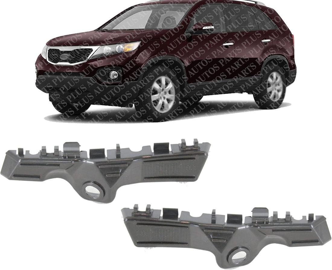 Set Of 2 Front Bumper Upper Bracket Steel Left Driver & Right Passenger Side Direct Replacement Compatible With 2011-2013 Kia Sorento KI1043103 KI1042103 865941U000 865931U000
