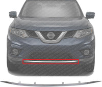 Front Bumper Molding Primed Direct Replacement Compatible With 2014-2016 Nissan Rogue NI1044109 620724BA0A