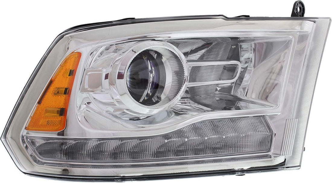 Front Head Light Assembly Right Passenger Side Direct Replacement Compatible With 2013-2015 Ram 1500 2500 3500 CH2503244 68093216AB