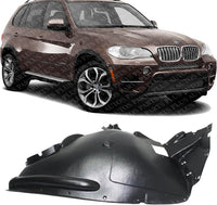 Front Section Fender Liner Plastic Right Passenger Side Direct Replacement Compatible With 2011-2013 BMW X5 BM1249137 51717234832-PFM