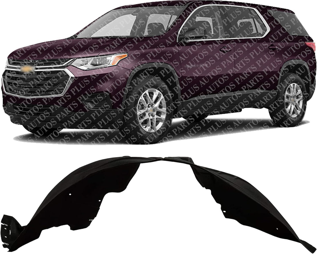 Front Fender Liner Left Driver Side Direct Replacement Compatible With 2018-2021 Chevrolet Traverse GM1248284 84604304