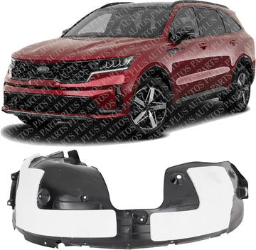 Front Fender Liner Left Driver Side Direct Replacement Compatible With 2021-2023 Kia Sorento KI1248171 86811R5010