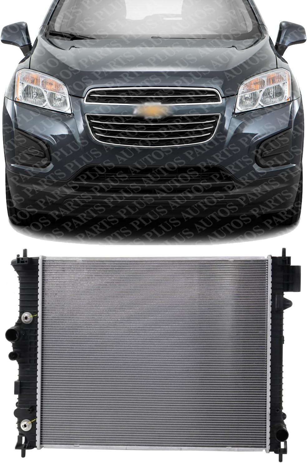 Front Radiator Aluminum Core Direct Replacement Compatible With 2013-2020 Chevrolet Trax GM3010577 95298548