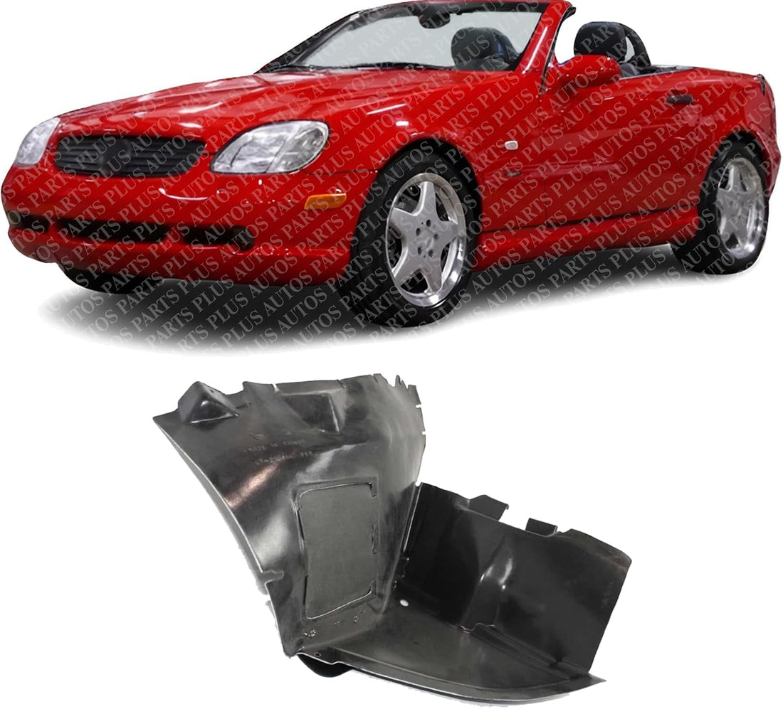 Front Fender Liner Left Driver Side Direct Replacement Compatible With 1998-1999 Mercedes Benz SLK-Class MB1250108 1708800124
