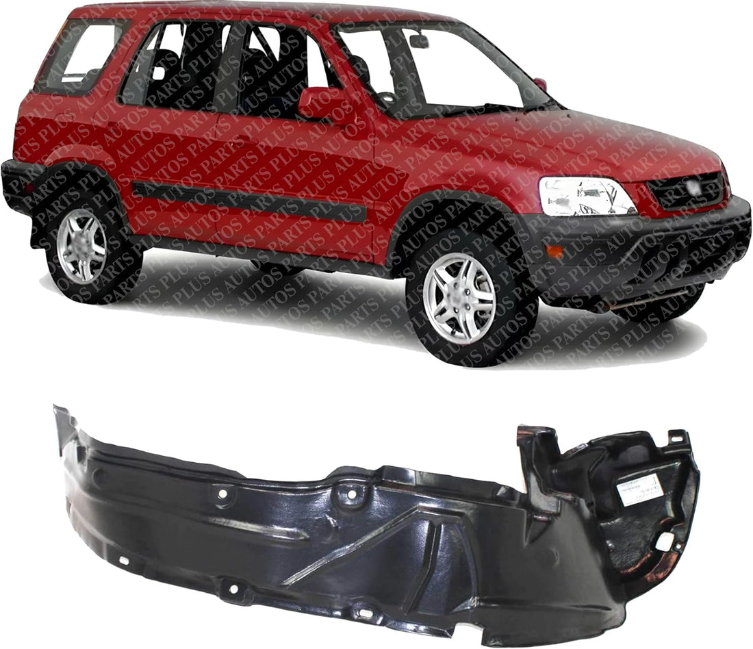 Front Fender Liner Right Passenger Side Direct Replacement Compatible With 1997-2001 Honda CR-V HO1249105 74101S10010