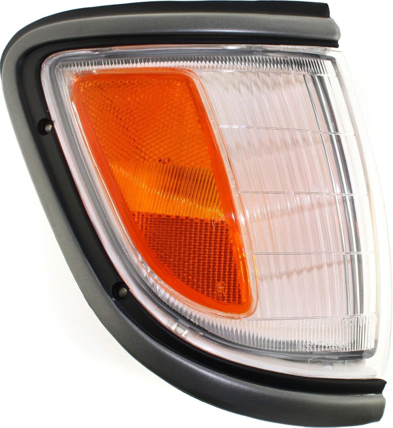 Set Of 2 Front Corner Light Assembly With Primed Trim Right Passenger & Left Driver Side Direct Replacement Compatible With 1995-1996 Toyota Tacoma TO2521141 TO2520141 8161004010