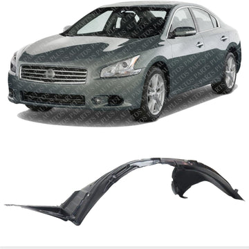 Front Fender Liner Left Driver Side Direct Replacement Compatible With 2009-2014 Nissan Maxima NI1248119 63843ZX70A