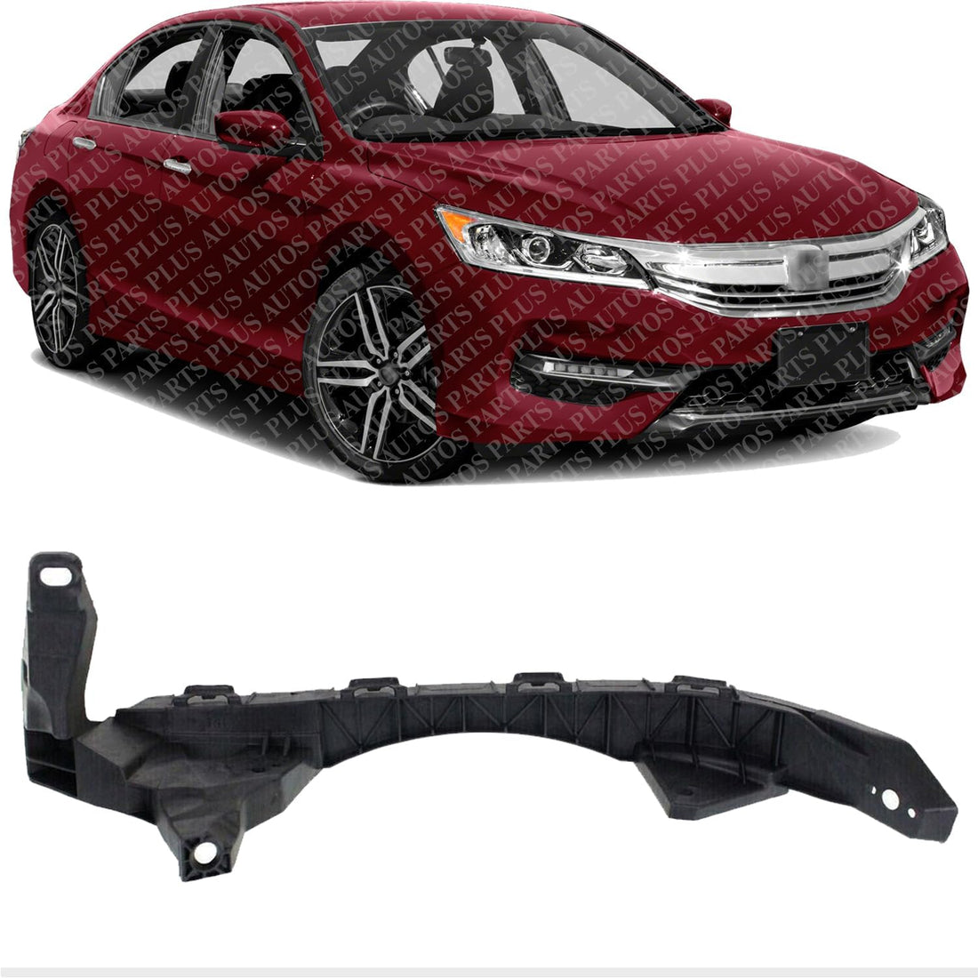 Front Bumper Upper Reinforcement Bracket Right Passenger Side Direct Replacement Compatible With 2013-2017 Honda Accord HO1033106 71140T2AA01