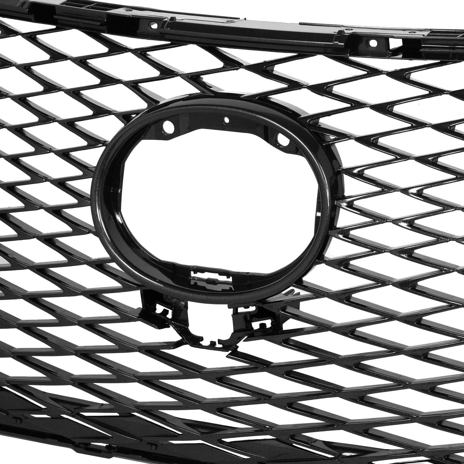 Front Grille Painted Silver Shell and Insert Direct Replacement Compatible With 2015-2017 Lexus NX200t LX1200173 5311178060